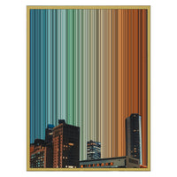 24×30" Metallic Float Frame Canvas - Gold Frame variant