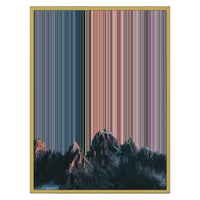 24×30" Metallic Float Frame Canvas - Gold Frame variant