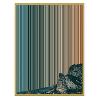 24×30" Metallic Float Frame Canvas - Gold Frame variant