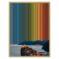 24×30" Metallic Float Frame Canvas - Gold Frame variant