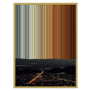 24×30" Metallic Float Frame Canvas - Gold Frame variant