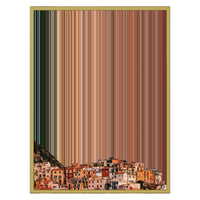 24×30" Metallic Float Frame Canvas - Gold Frame variant