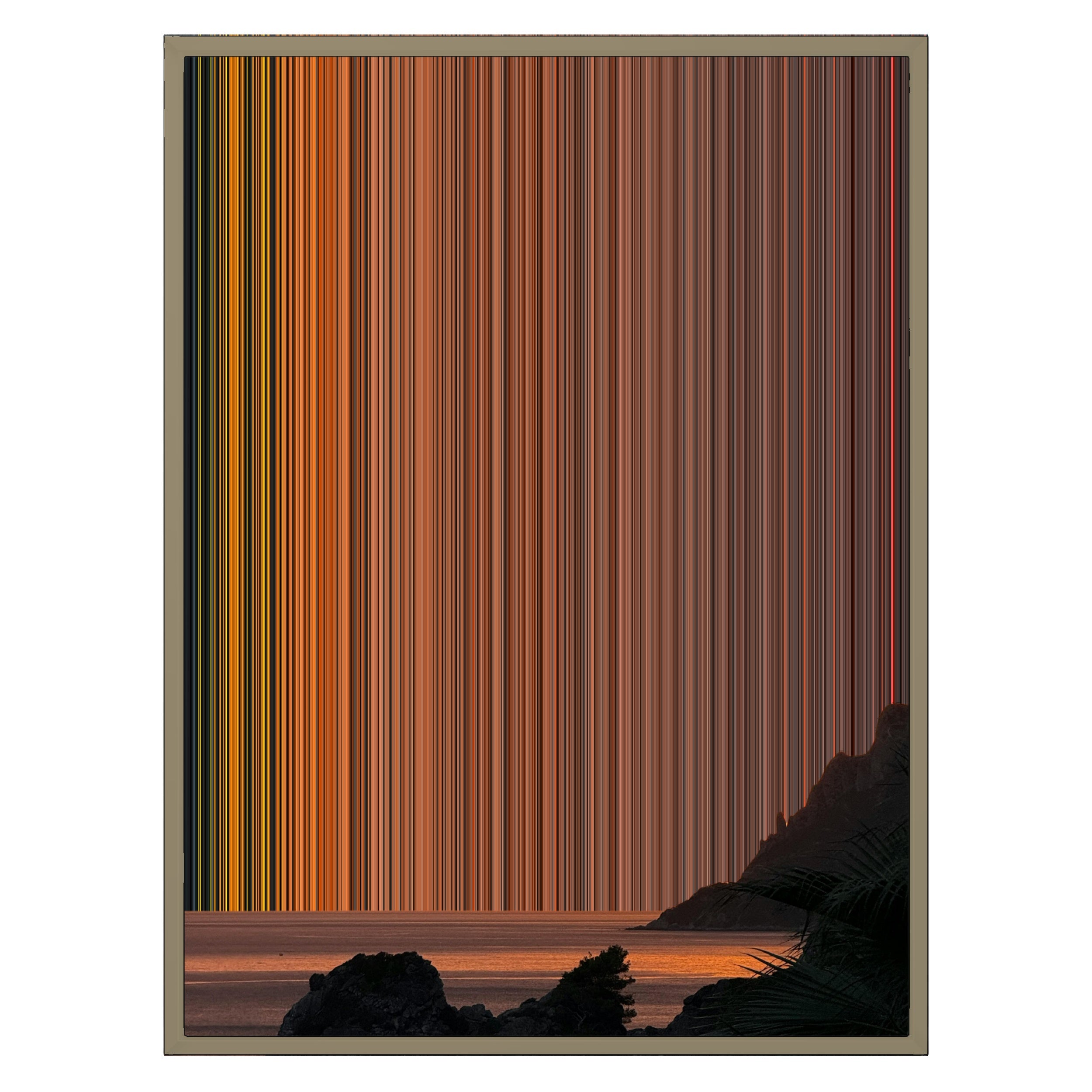 24×30" Metallic Float Frame Canvas - Natural Frame variant