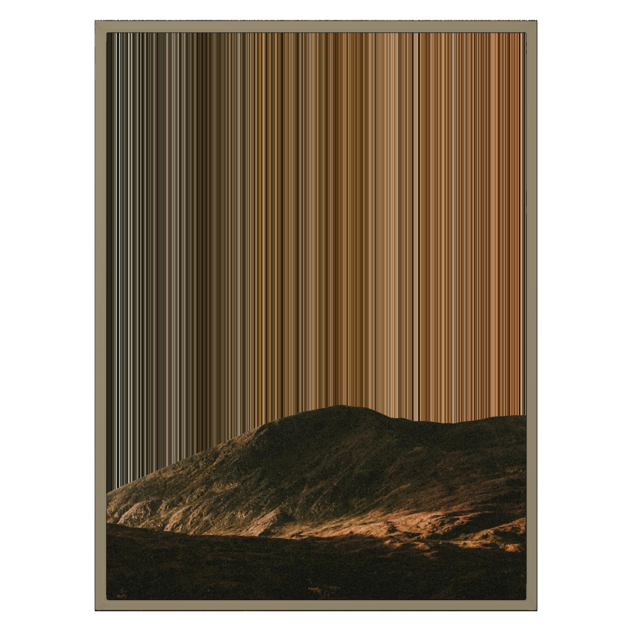 24×30" Metallic Float Frame Canvas - Natural Frame variant