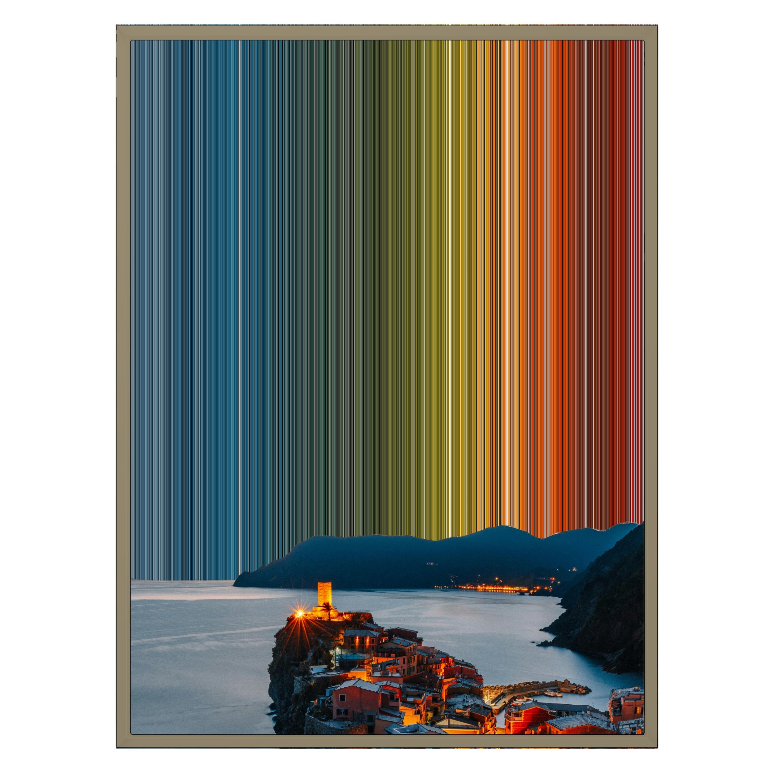 24×30" Metallic Float Frame Canvas - Natural Frame variant