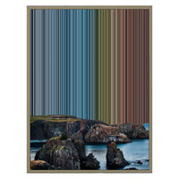 24×30" Metallic Float Frame Canvas - Natural Frame variant