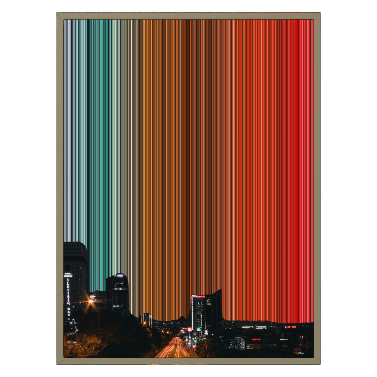 24×30" Float Frame Canvas - Natural Frame variant