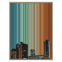 24×30" Metallic Float Frame Canvas - Natural Frame variant