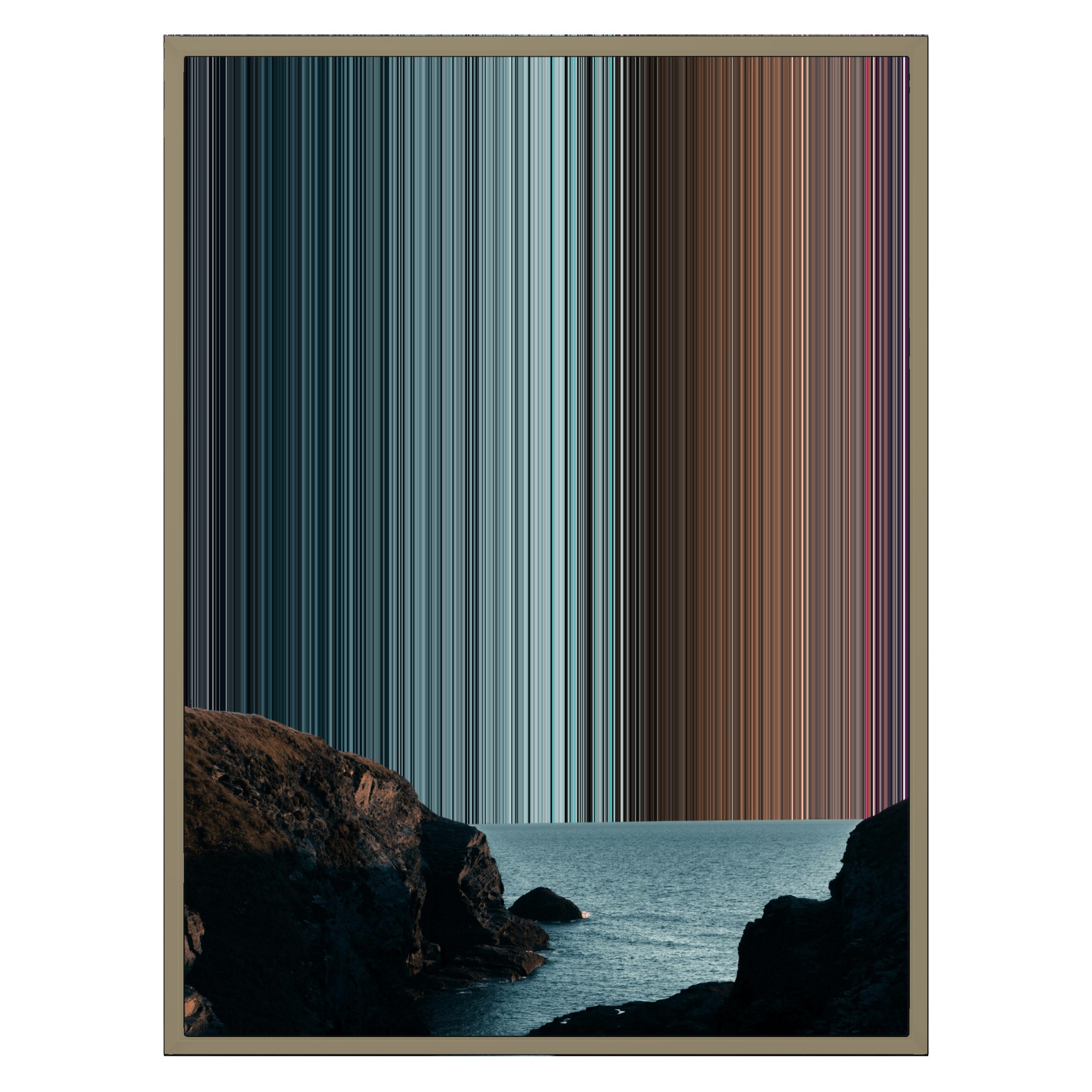 24×30" Metallic Float Frame Canvas - Natural Frame variant