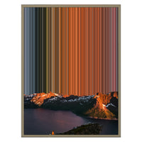 24×30" Metallic Float Frame Canvas - Natural Frame variant