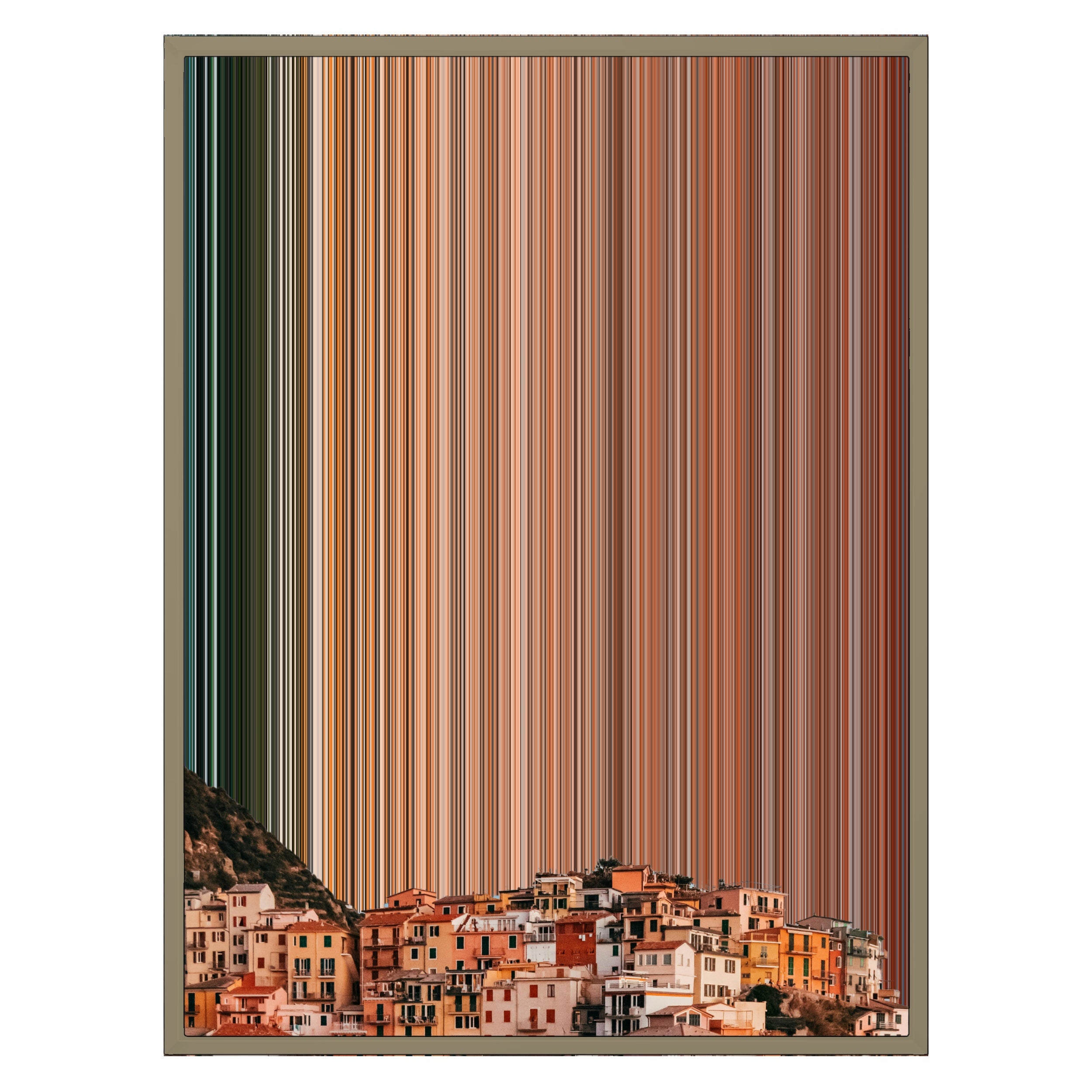 24×30" Metallic Float Frame Canvas - Natural Frame variant