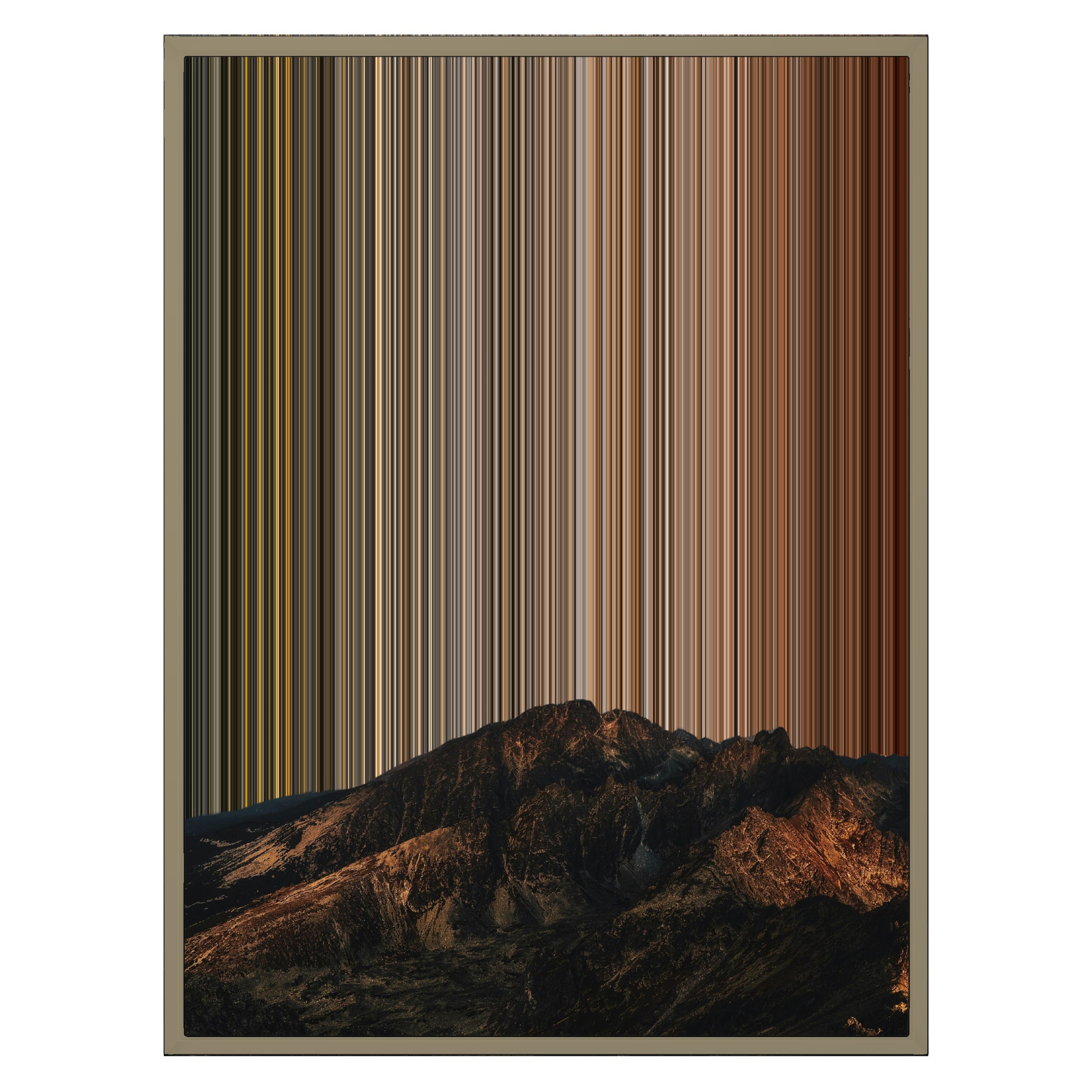 24×30" Metallic Float Frame Canvas - Natural Frame variant