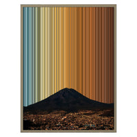 24×30" Metallic Float Frame Canvas - Natural Frame variant