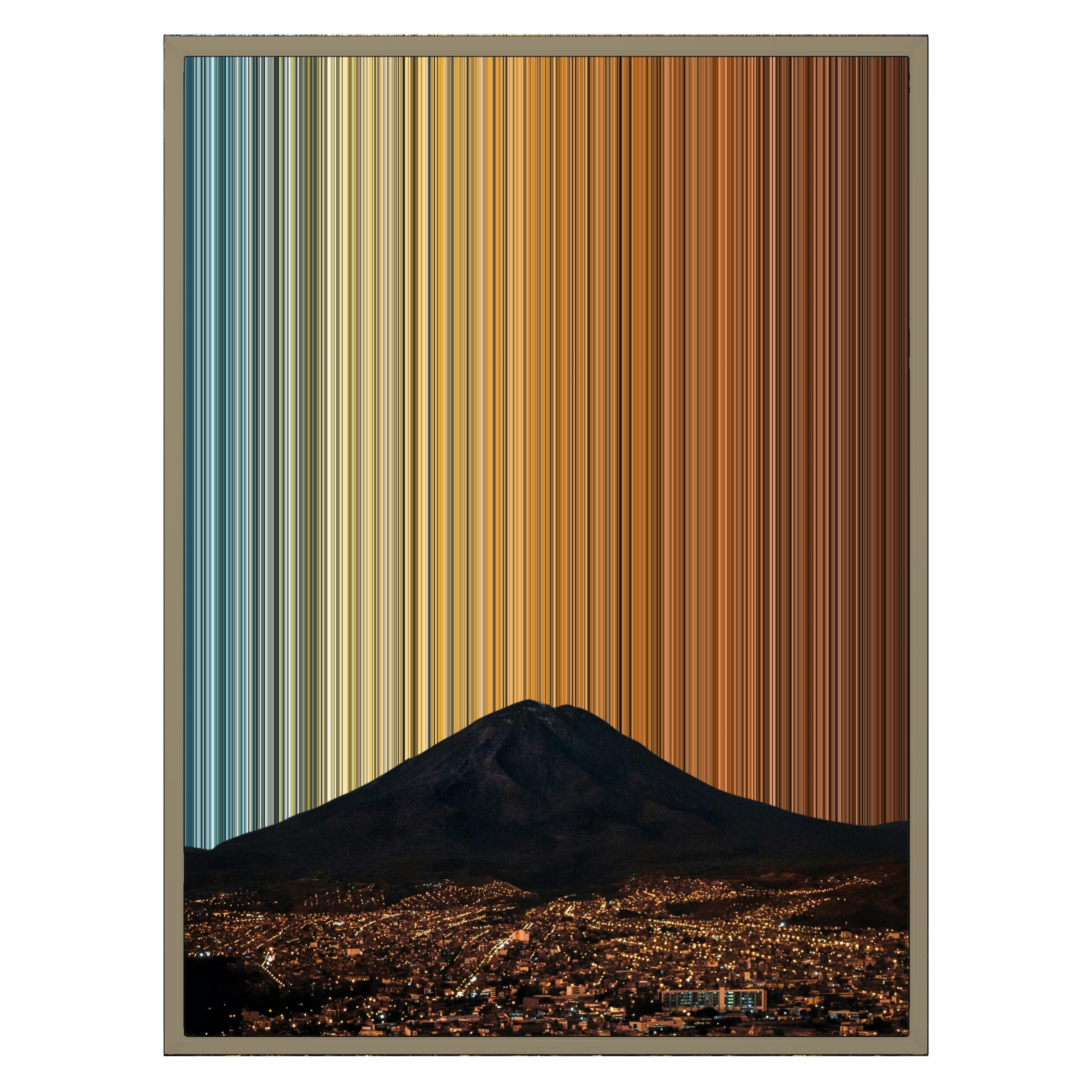 24×30" Metallic Float Frame Canvas - Natural Frame variant