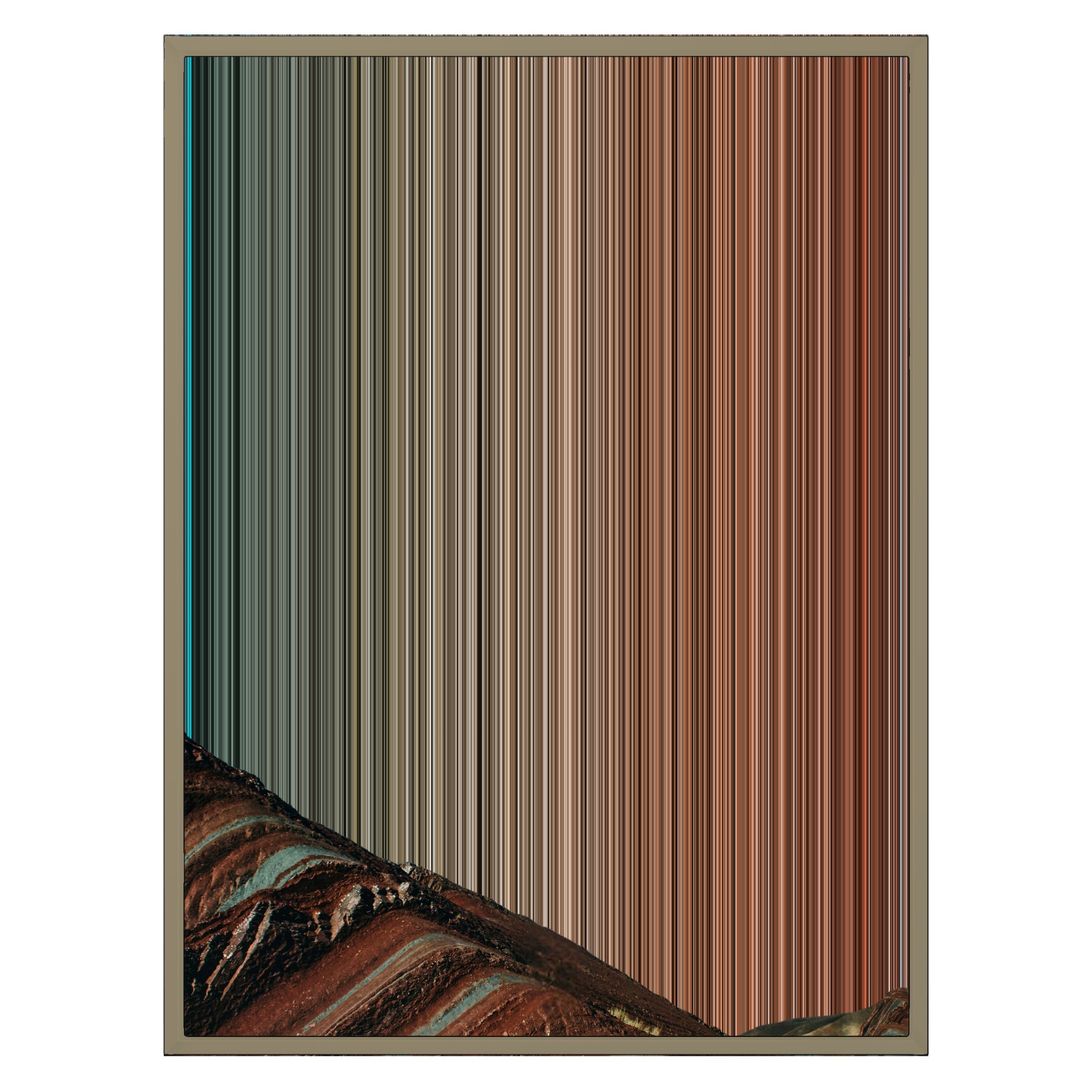 24×30" Metallic Float Frame Canvas - Natural Frame variant