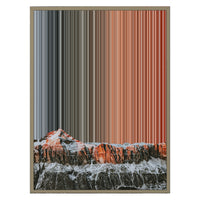 24×30" Metallic Float Frame Canvas - Natural Frame variant