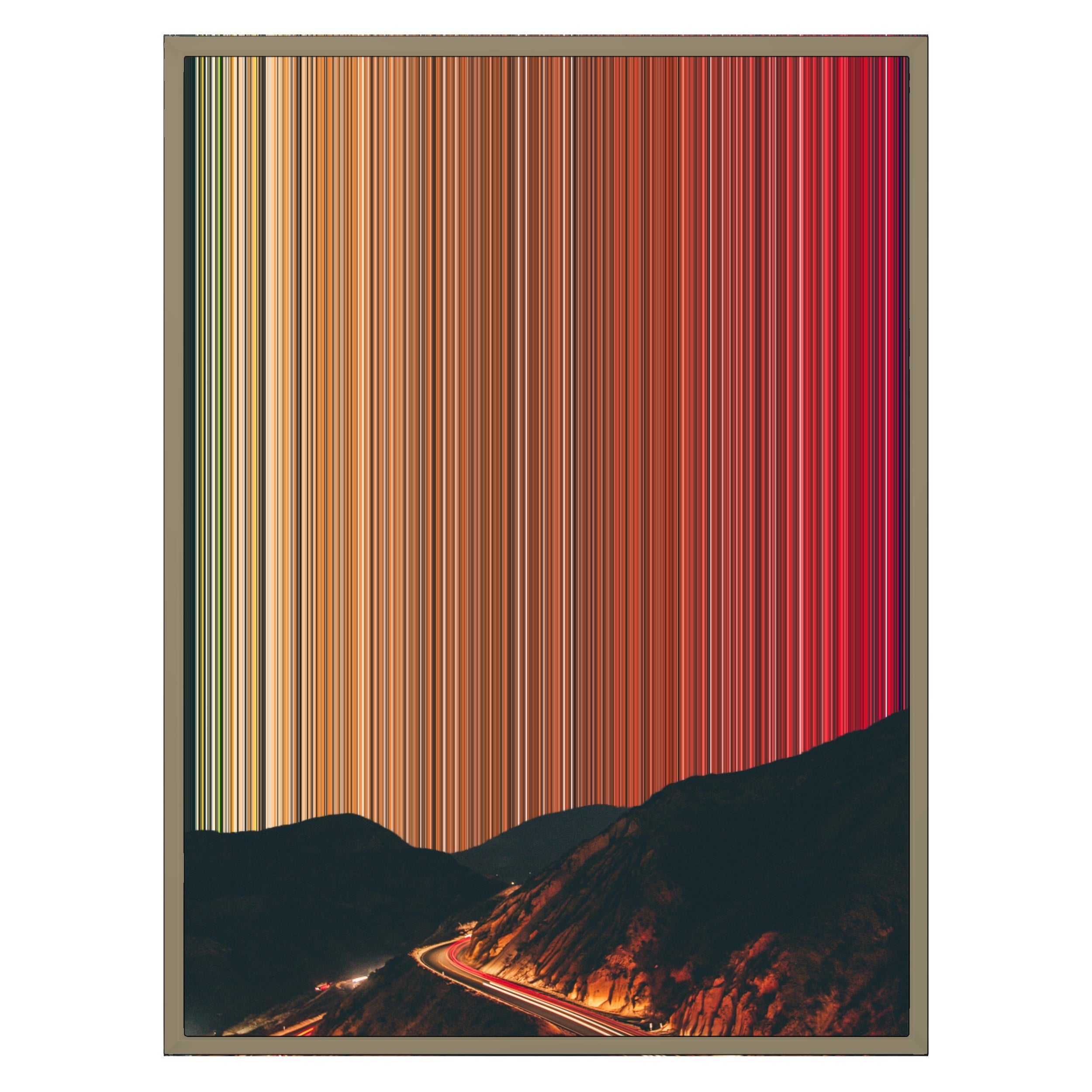 24×30" Metallic Float Frame Canvas - Natural Frame variant