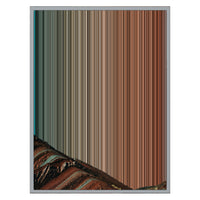 24×30" Metallic Float Frame Canvas - Silver Frame variant