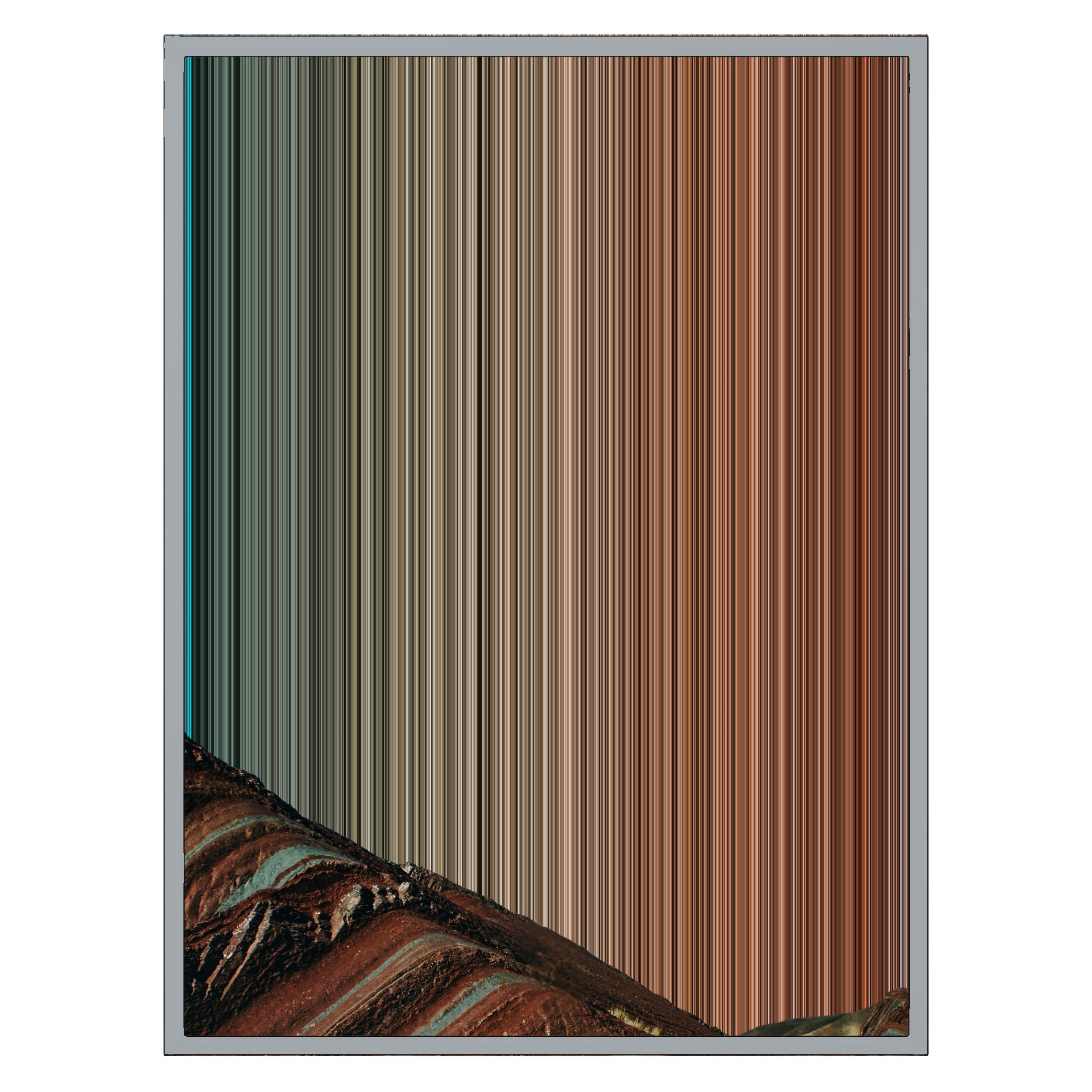 24×30" Metallic Float Frame Canvas - Silver Frame variant