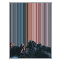 24×30" Metallic Float Frame Canvas - Silver Frame variant