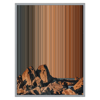 24×30" Metallic Float Frame Canvas - Silver Frame variant