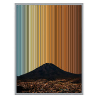 24×30" Metallic Float Frame Canvas - Silver Frame variant