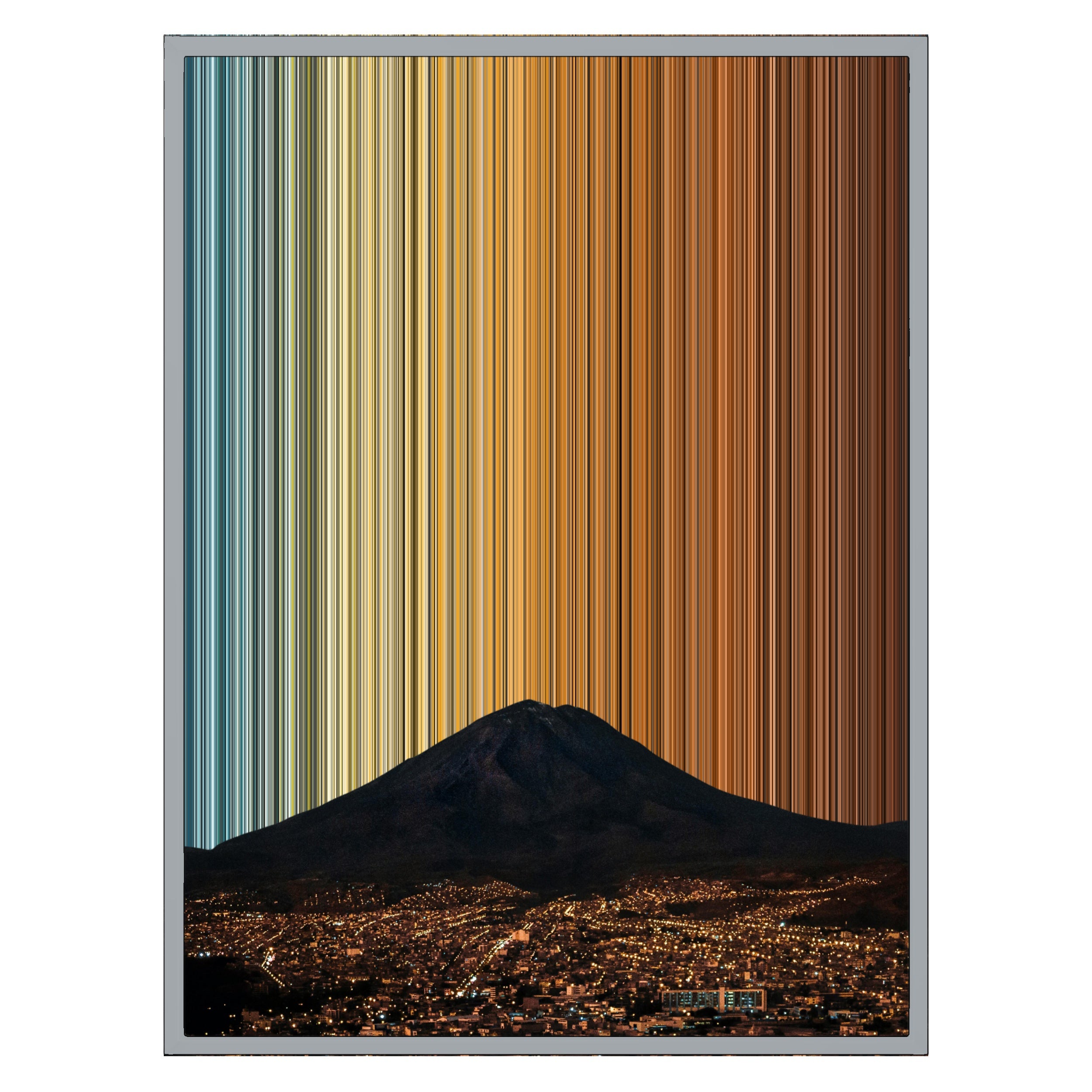 24×30" Metallic Float Frame Canvas - Silver Frame variant