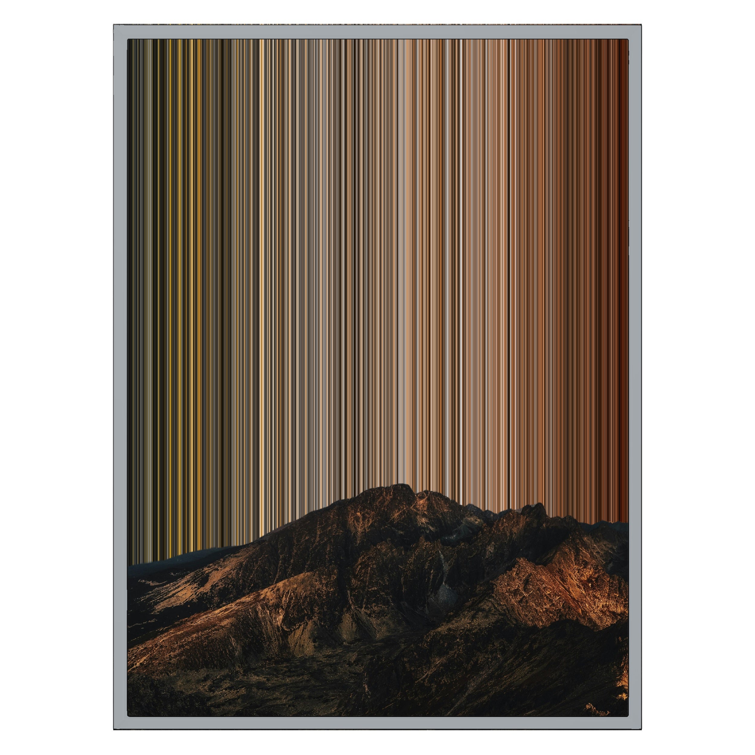 24×30" Metallic Float Frame Canvas - Silver Frame variant