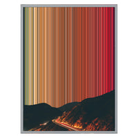 24×30" Metallic Float Frame Canvas - Silver Frame variant