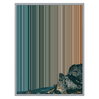 24×30" Metallic Float Frame Canvas - Silver Frame variant