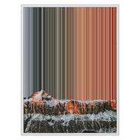 24×30" Metallic Float Frame Canvas - White Frame variant