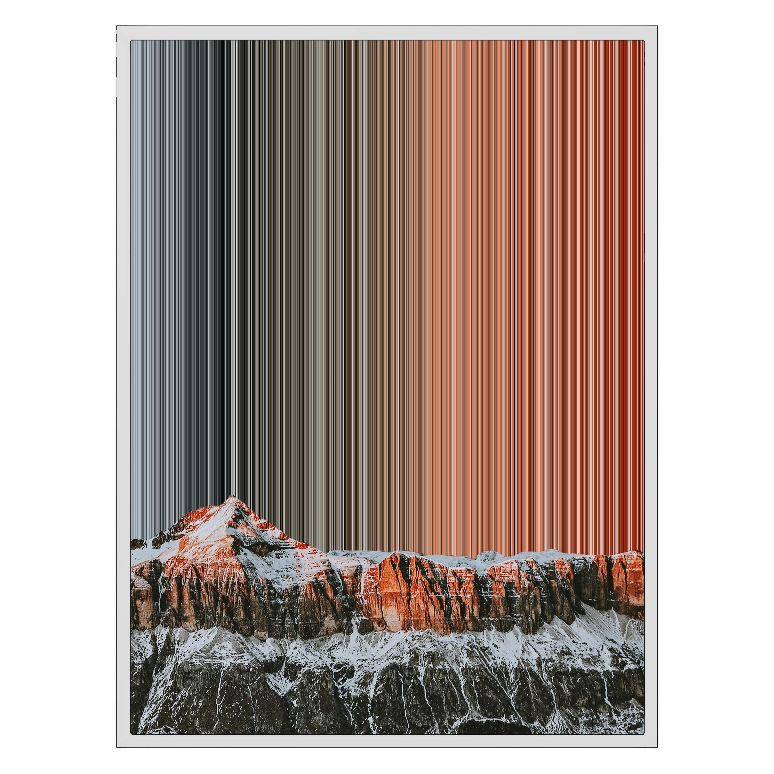 24×30" Metallic Float Frame Canvas - White Frame variant