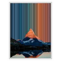 Leinwandbild mit Schattenfugenrahmen im Format 24×30", weißer Rahmen