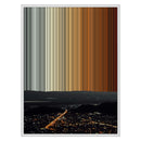 24×30" Metallic Float Frame Canvas - White Frame variant