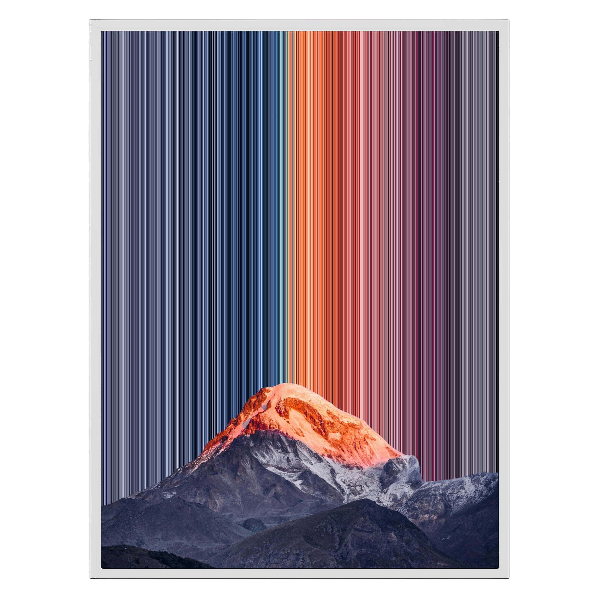 24×30" Metallic Float Frame Canvas - White Frame variant