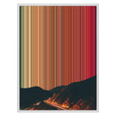 24×30" Metallic Float Frame Canvas - White Frame variant