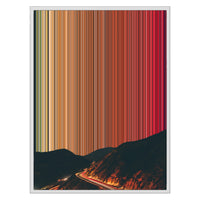 24×30" Metallic Float Frame Canvas - White Frame variant