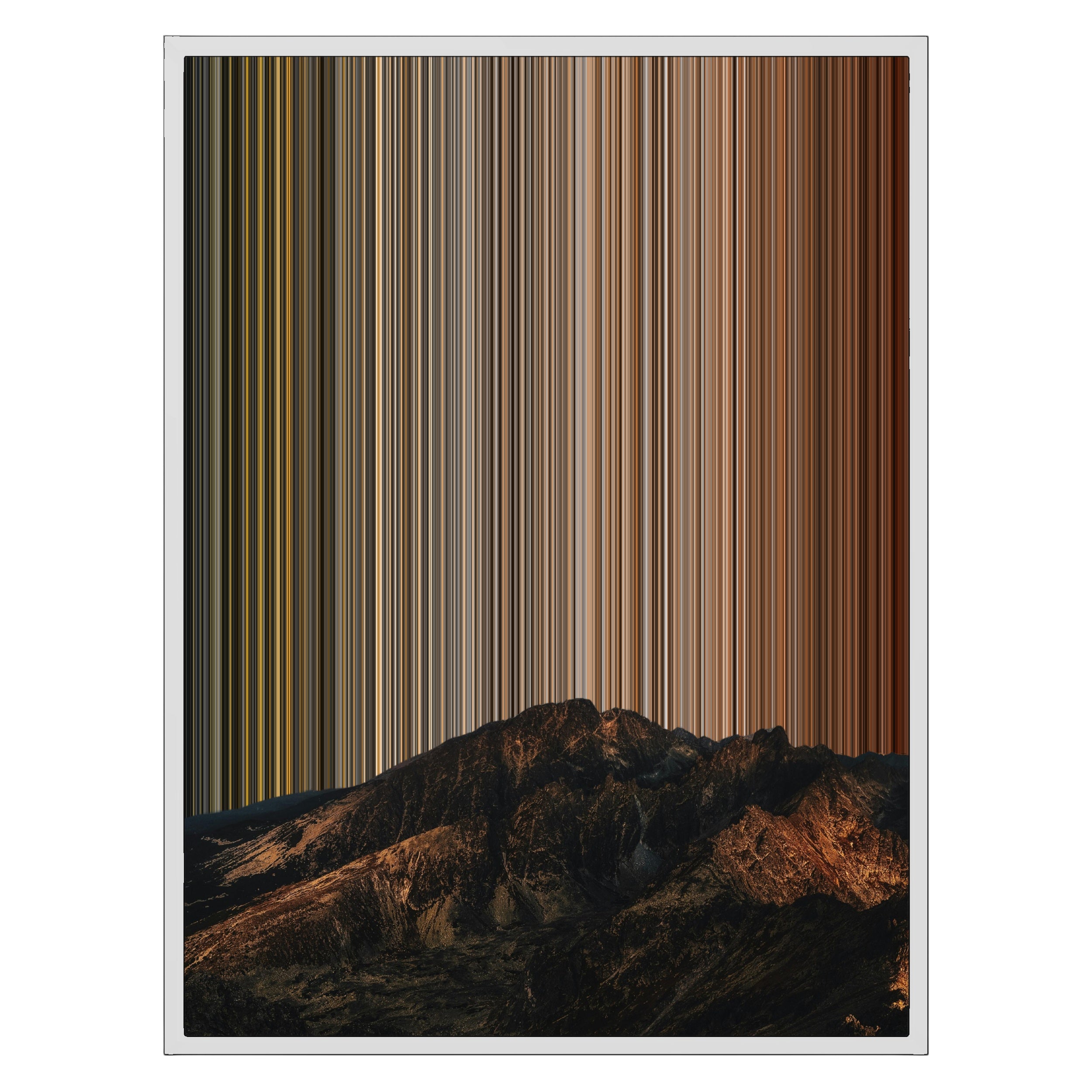 24×30" Metallic Float Frame Canvas - White Frame variant