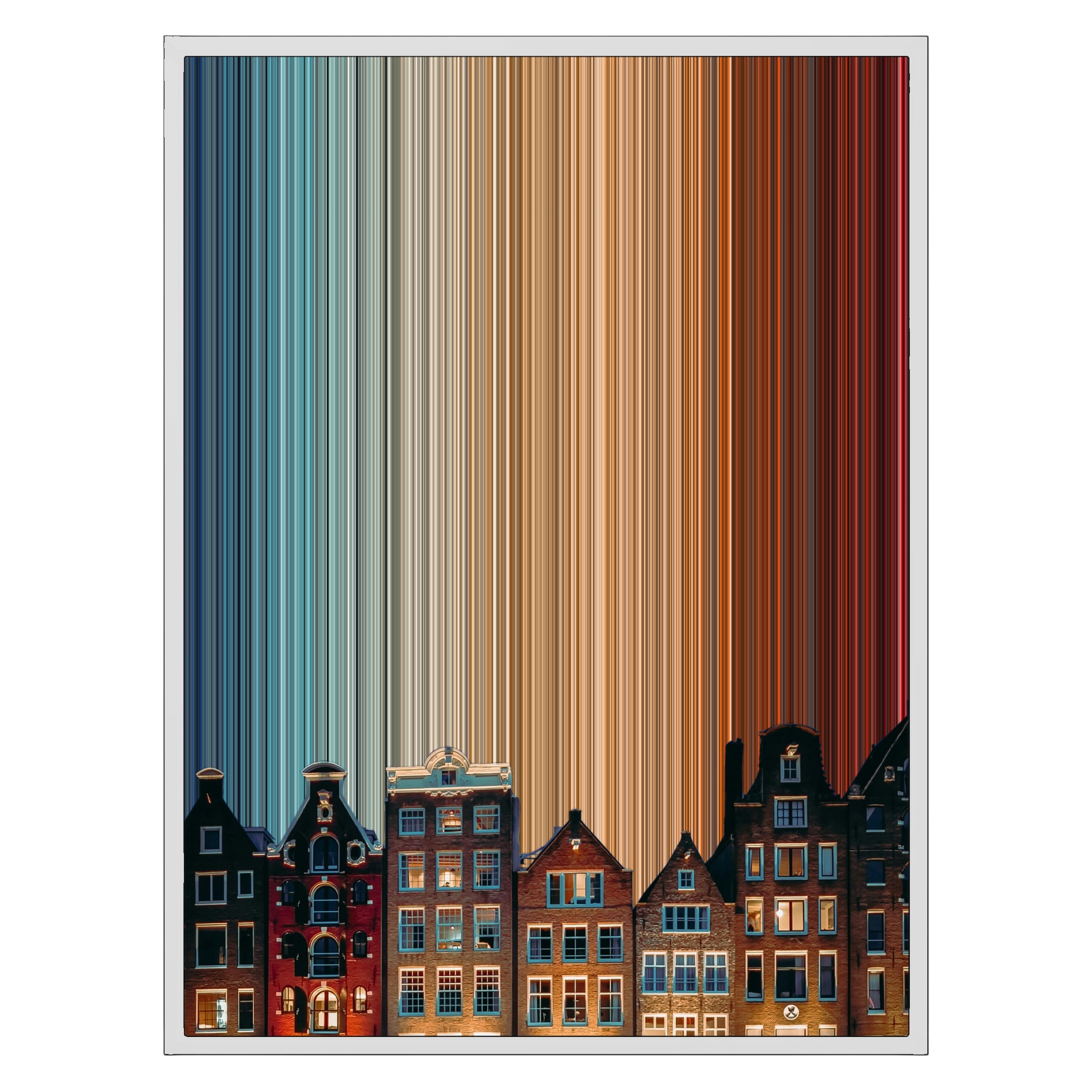 24×30" Metallic Float Frame Canvas - White Frame variant