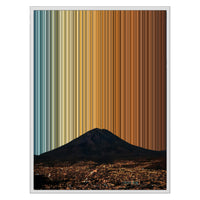 24×30" Metallic Float Frame Canvas - White Frame variant