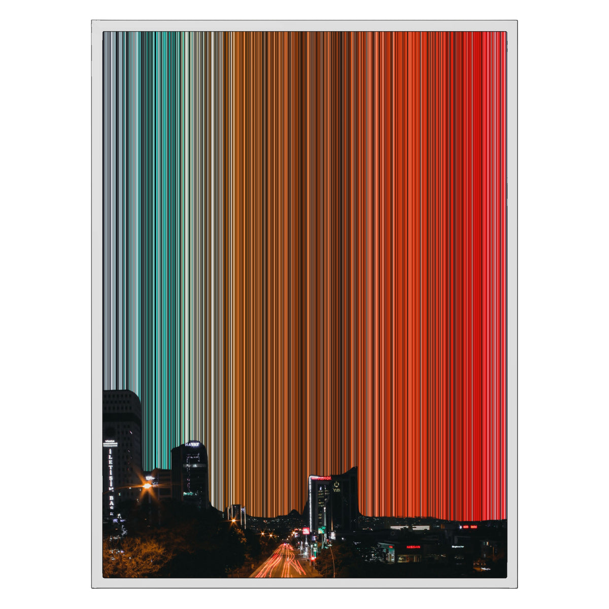24×30" Float Frame Canvas - White Frame variant