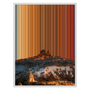 Canvastavla i floaterram, 24×30", vit ram