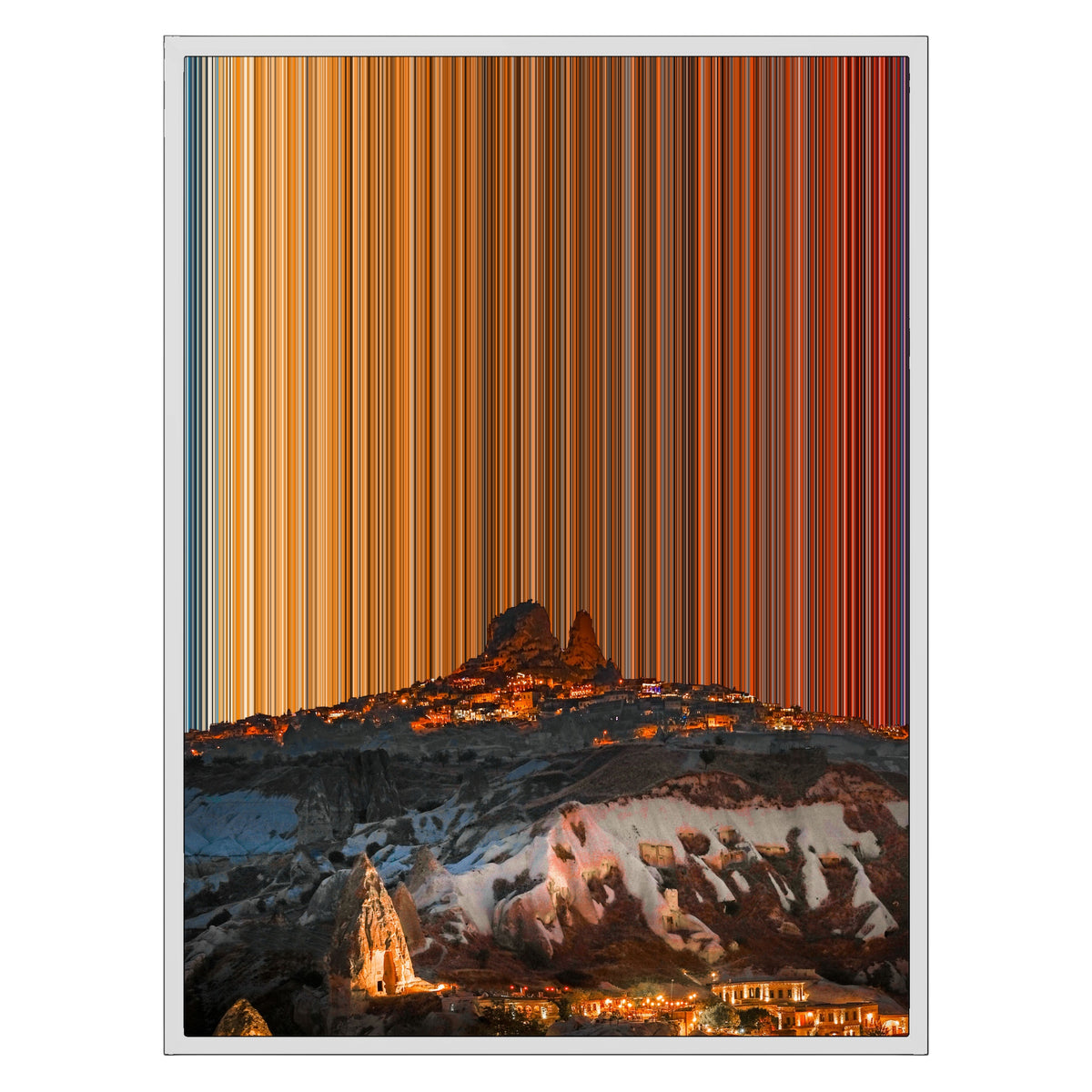 Canvastavla i floaterram, 24×30", vit ram