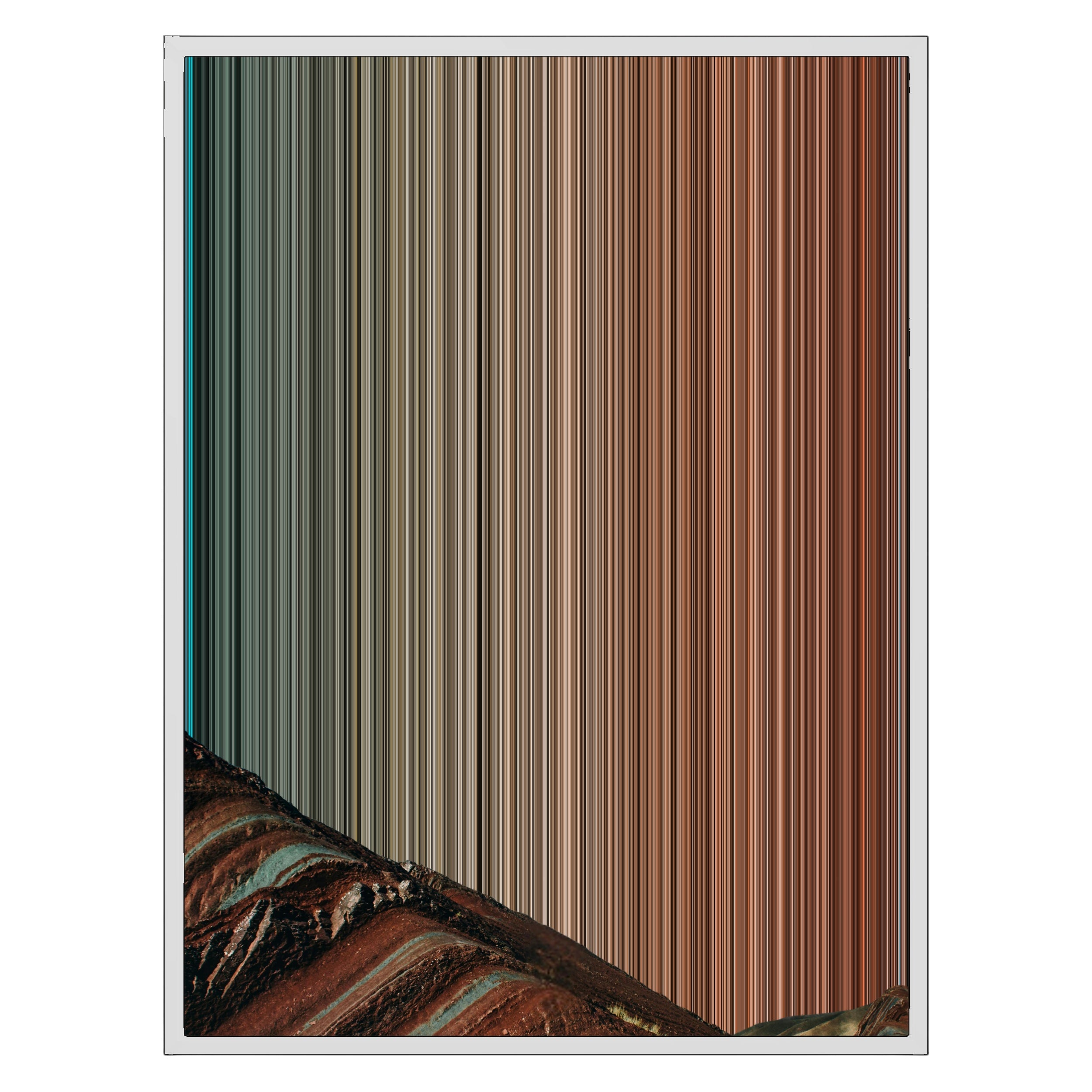 24×30" Metallic Float Frame Canvas - White Frame variant