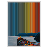 24×30" Metallic Float Frame Canvas - White Frame variant