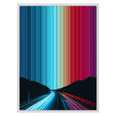 24×30" Metallic Float Frame Canvas - White Frame variant