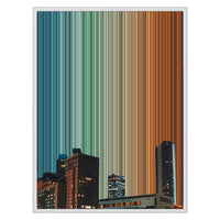 24×30" Metallic Float Frame Canvas - White Frame variant