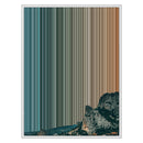 24×30" Metallic Float Frame Canvas - White Frame variant