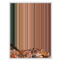 24×30" Metallic Float Frame Canvas - White Frame variant