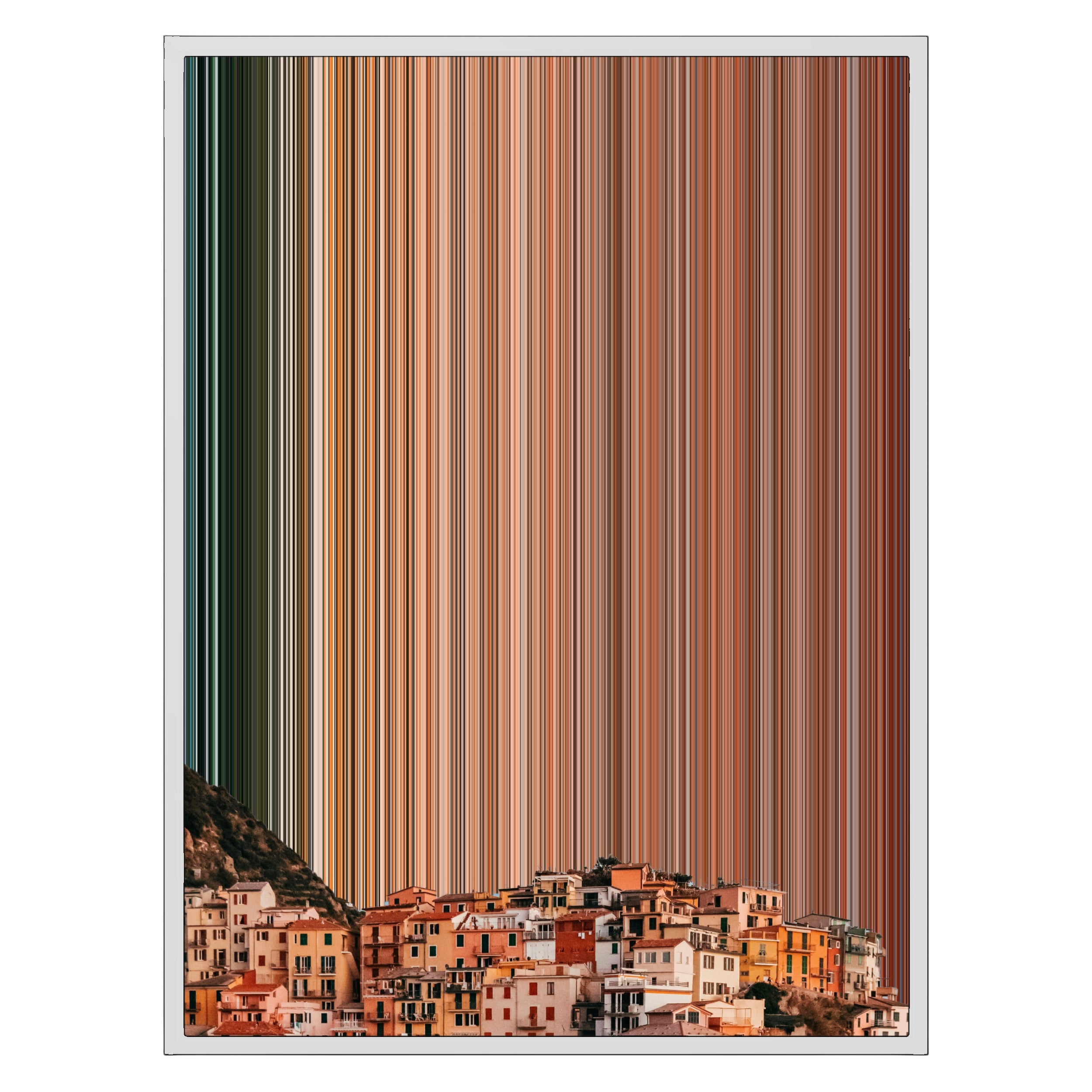 24×30" Metallic Float Frame Canvas - White Frame variant